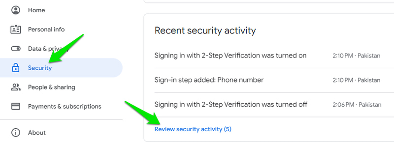 review-security-activity