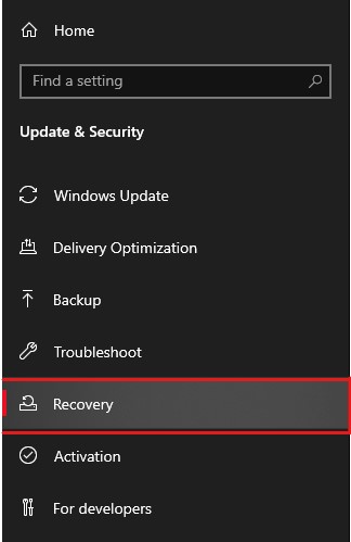 Click-on-the-Recovery-option-from-the-left-tab