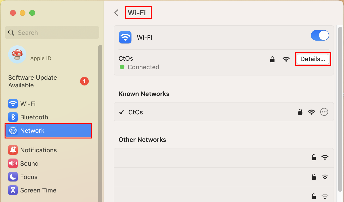 Network WIFI