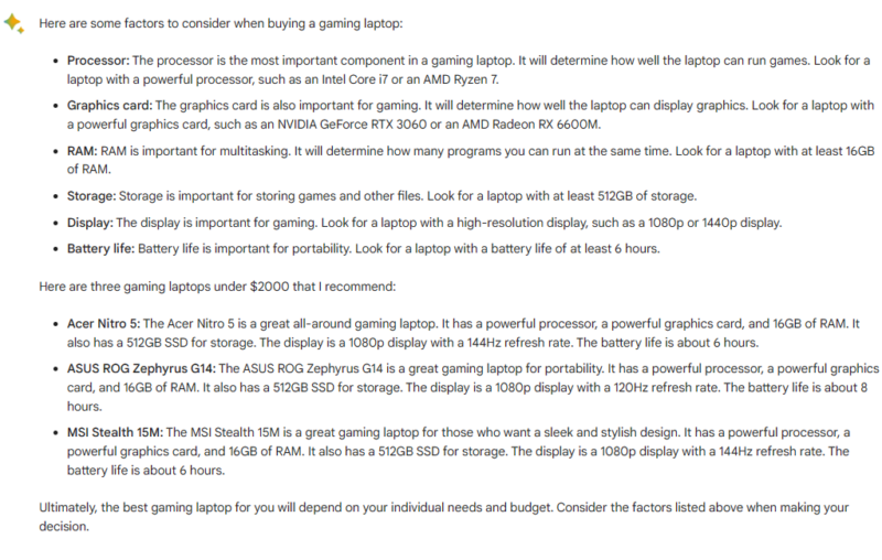 google bard buying guide