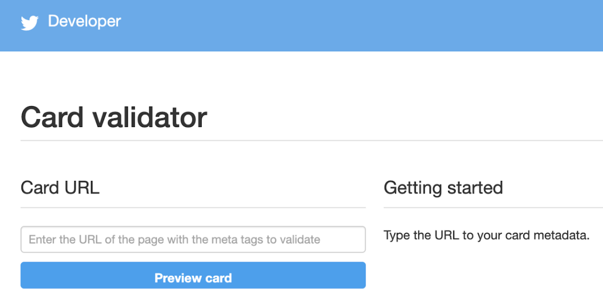Twitter-Card-Validation
