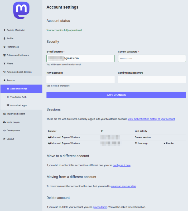 account security