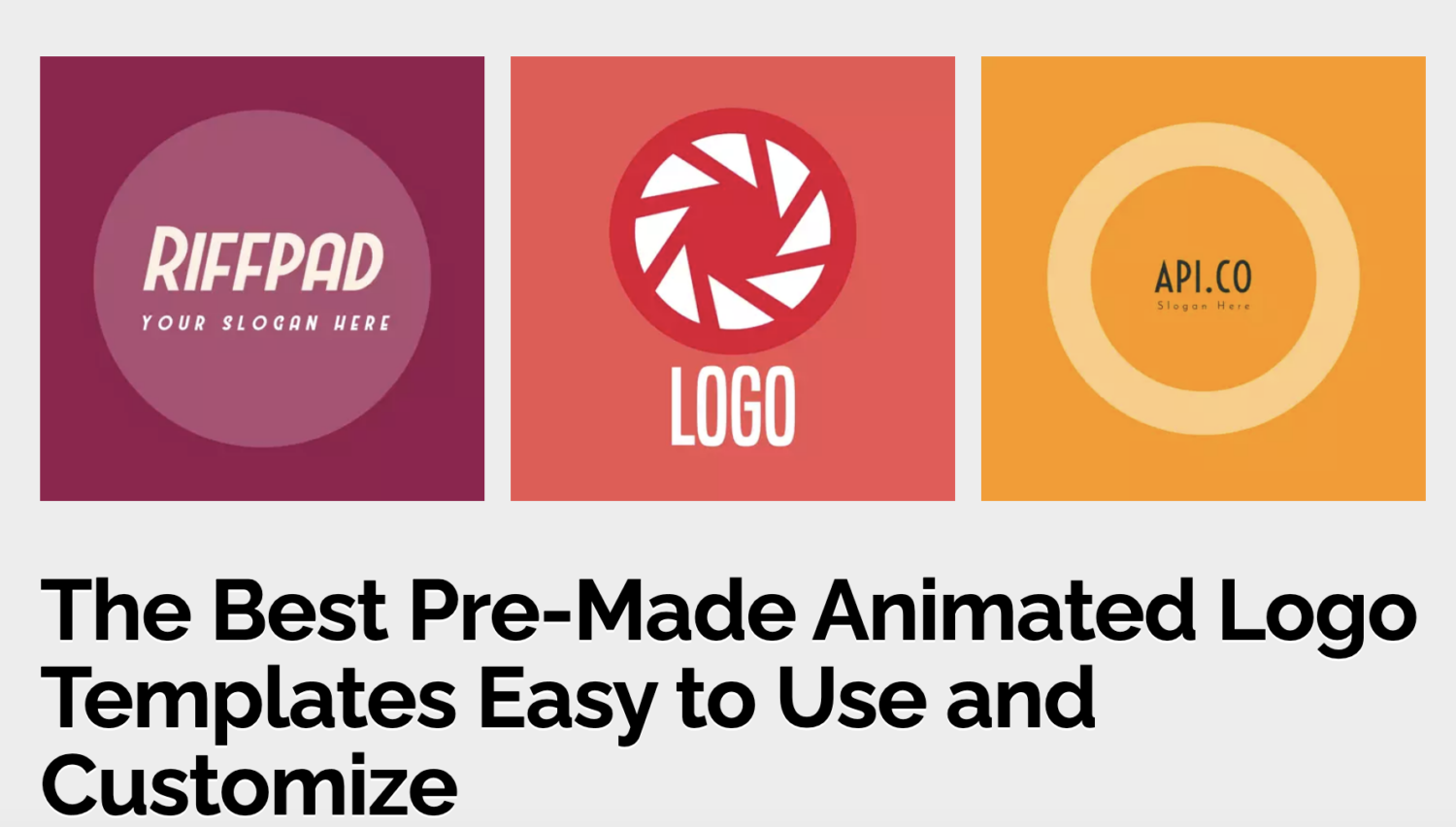 No. 1 Logo Animation Maker: Create Amazing Animated Logos with Templates