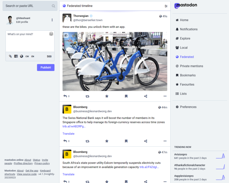 mastodon ux
