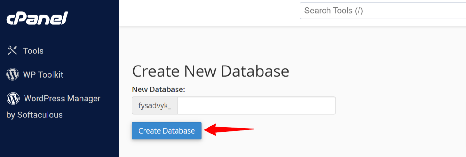 Create a New Database