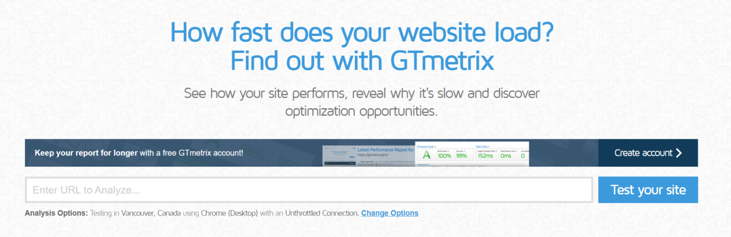 GT-Metrix