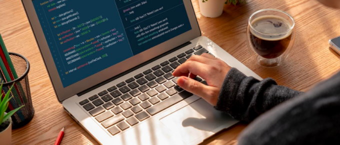 A person is installing WordPress on a localhost while working on a laptop.