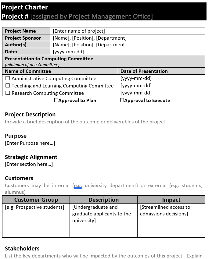 10 Top Project Charter Templates for Smooth Start of Your Project ...