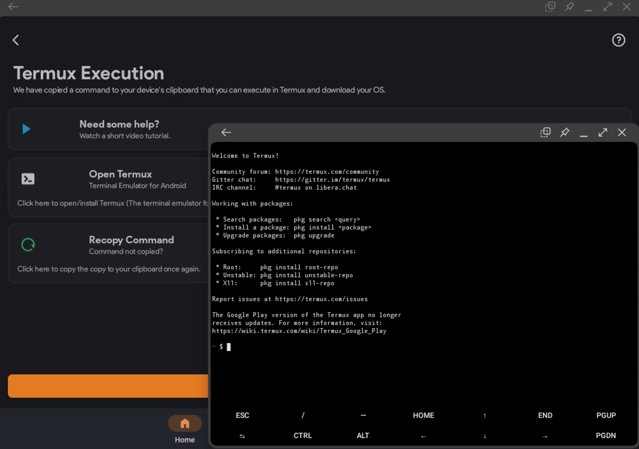 A screenshot of a terminal window on a computer.