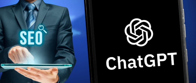 A man in a suit is holding a phone with the chatgpt plugin logo on it.