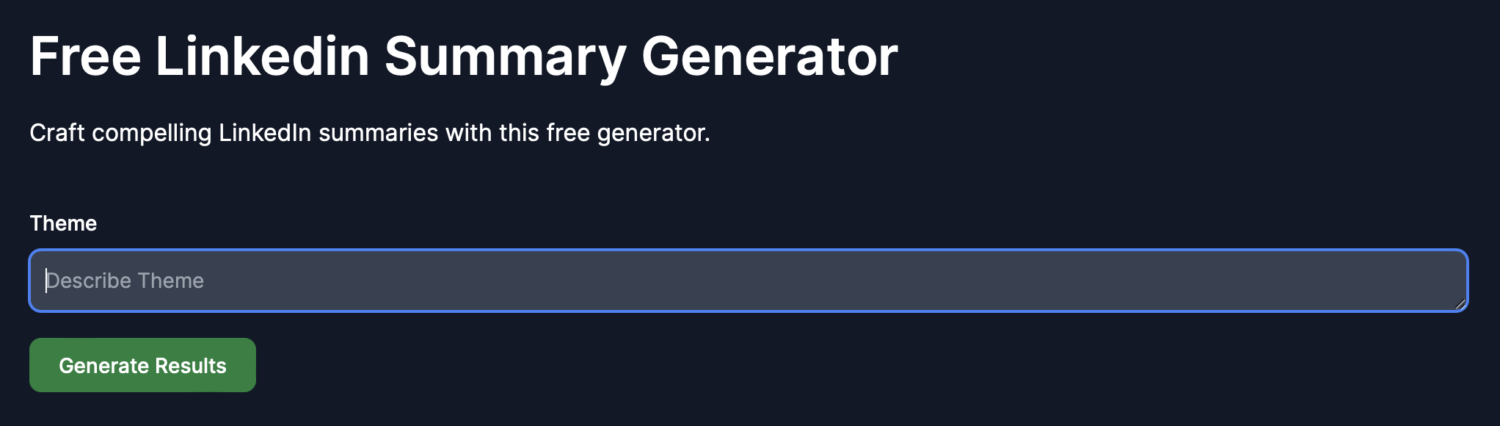 Free linked summary generator by cookup.ai