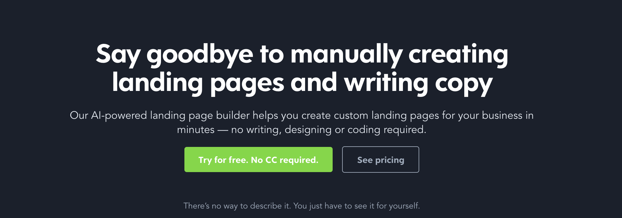 Dis au revoir à Manually créer landing pages et rédaction d'une copie avec Headlime