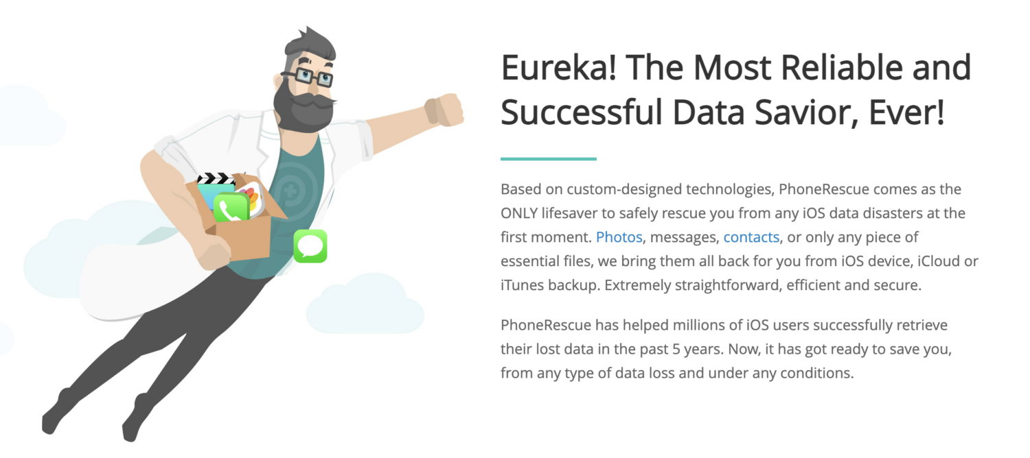 Ein Mann, der mit den Worten „Eurecal“ durch die Luft fliegt, der zuverlässigste und erfolgreichste Datenexperte aller Zeiten.