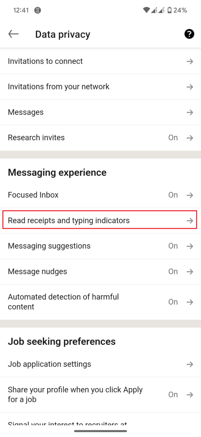 How Turn Read Receipts on or Off on LinkedIn