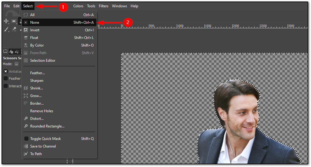 How to Remove Background In GIMP