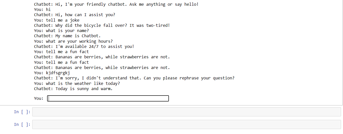 Una captura de pantalla de la pantalla de un chatbot de IA.