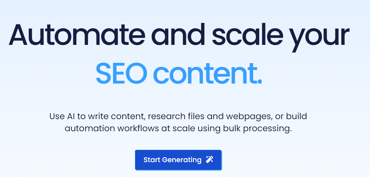 Automatic and scale your seo content.