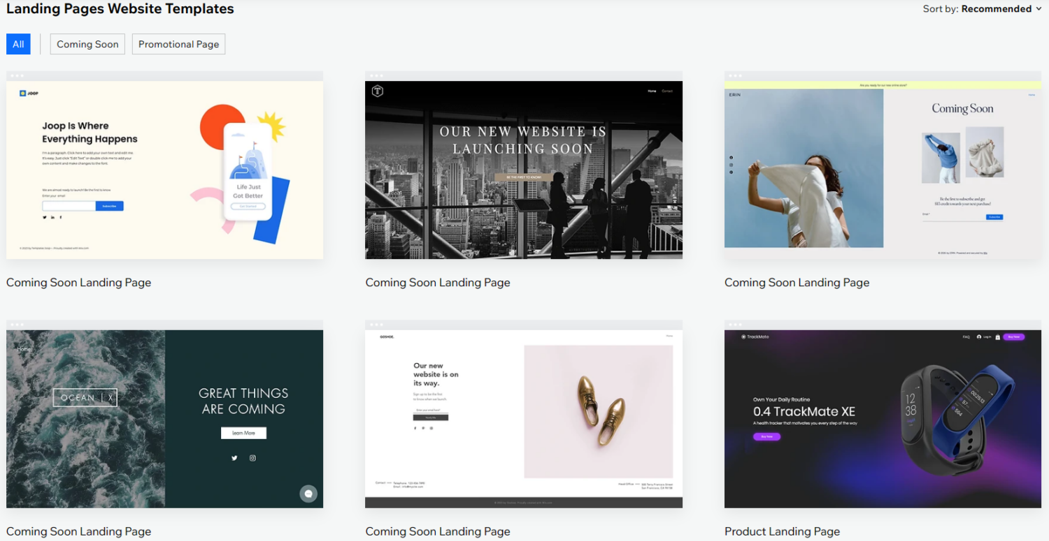 Wix-Landing-Page-Templates