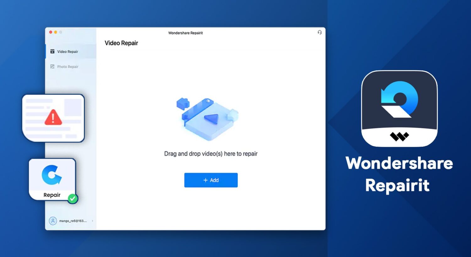 Wondershare compartir reparación.