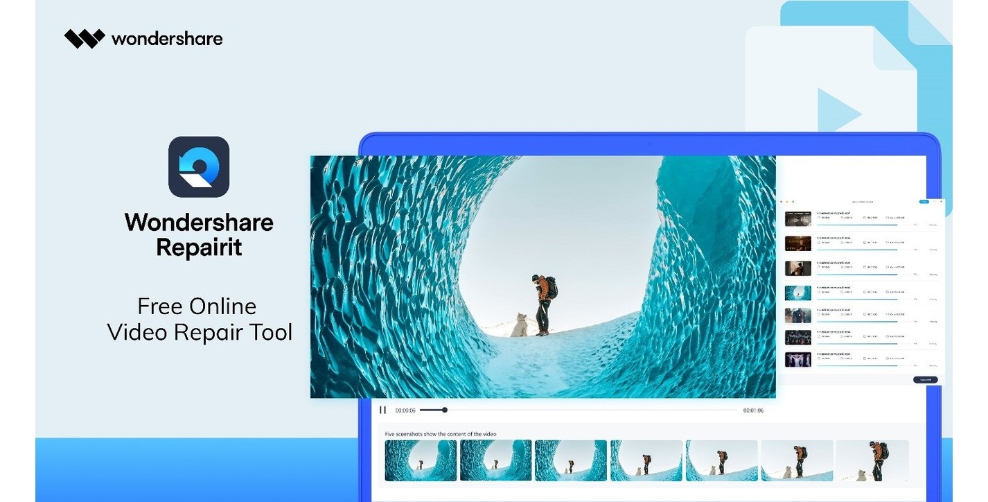 Una computadora portátil con una imagen de una herramienta de informe de video.