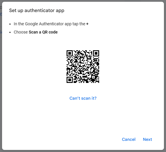 How to set up google authentication app.