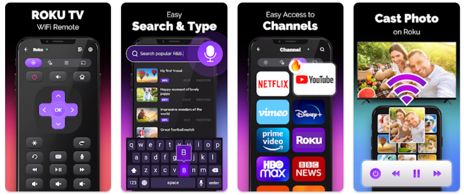 Roku remote control APK app for TV.