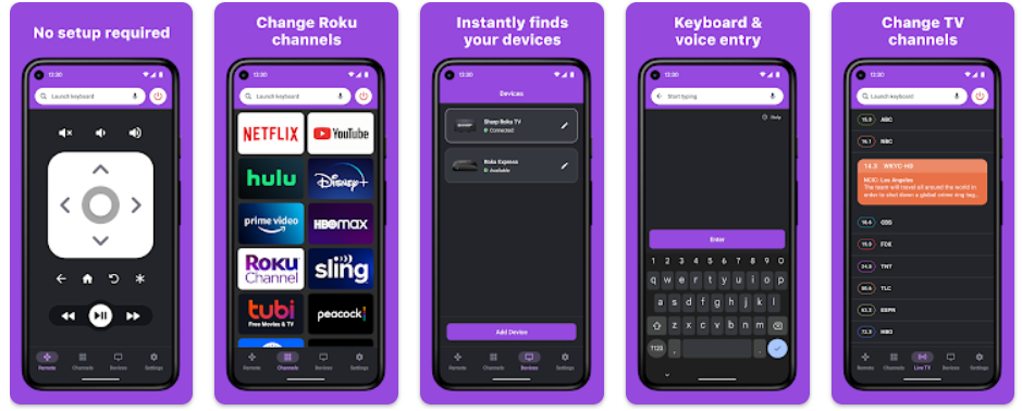 Android and iOS app for controlling Roku devices.