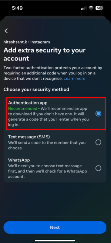 How to add extra security to whatsapp.