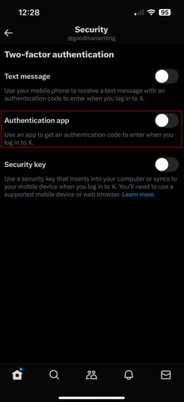 How to set up two factor authentication on a samsung phone.