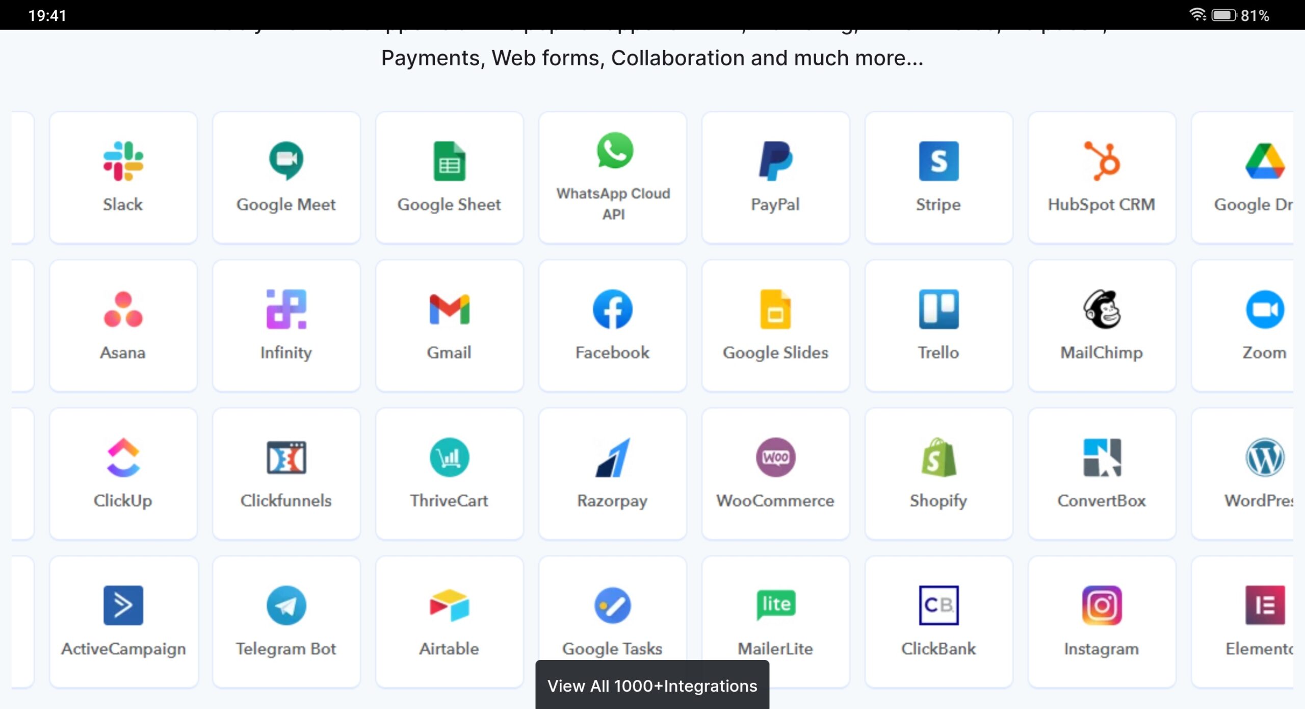 App-Integrations