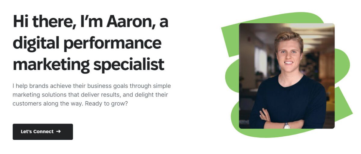 Personal Branding example Aaron Ward
