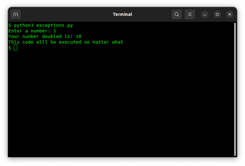 code output