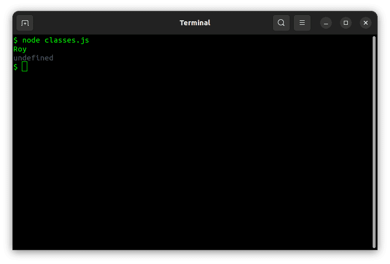 output- class