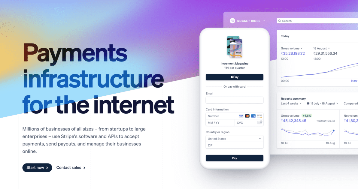 Stripe global payments api