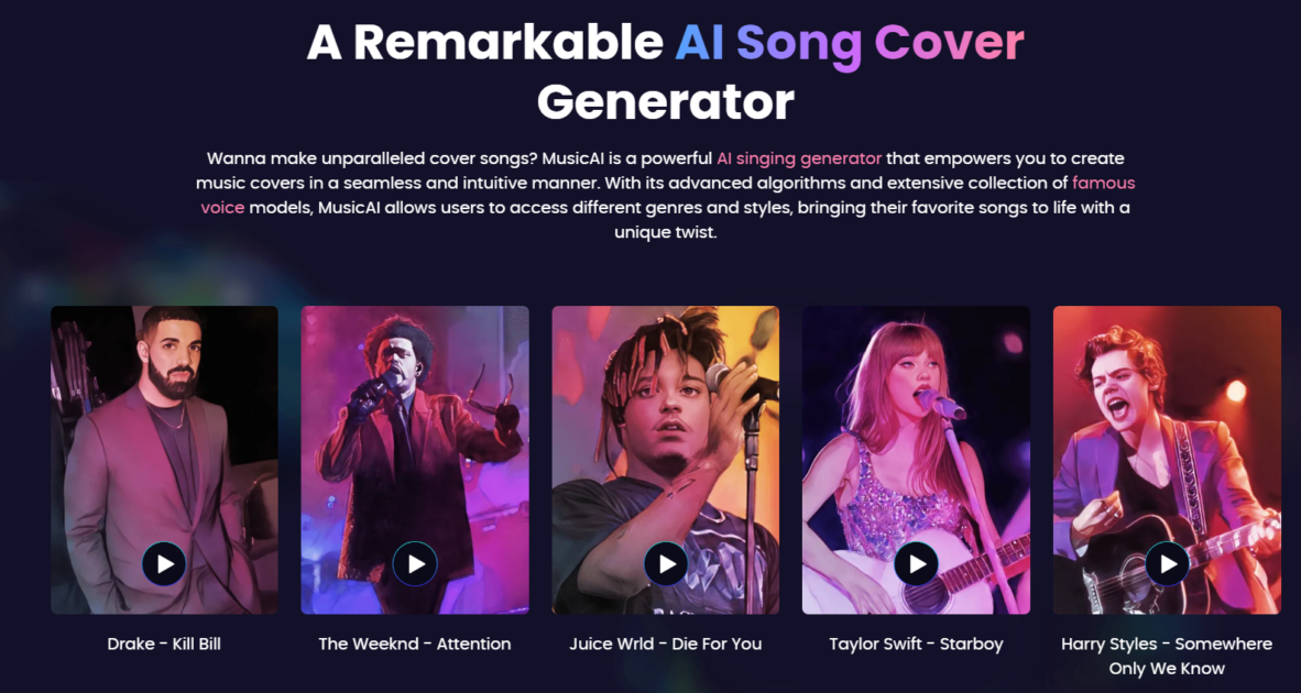 Home  Voiceflip - AI covers of any song with your favorite voices!