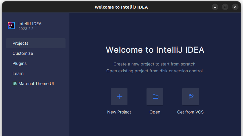 intelliJ-welcome