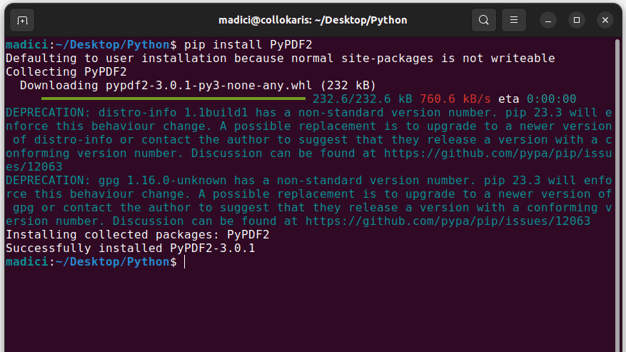 pypdf-install