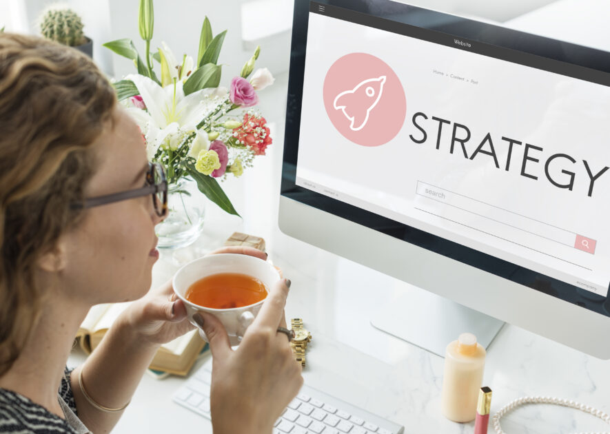 Strategy New Business Launch Plan Concept