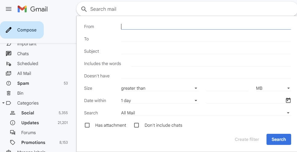EmailSize