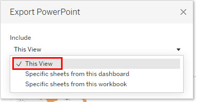 Export wizard