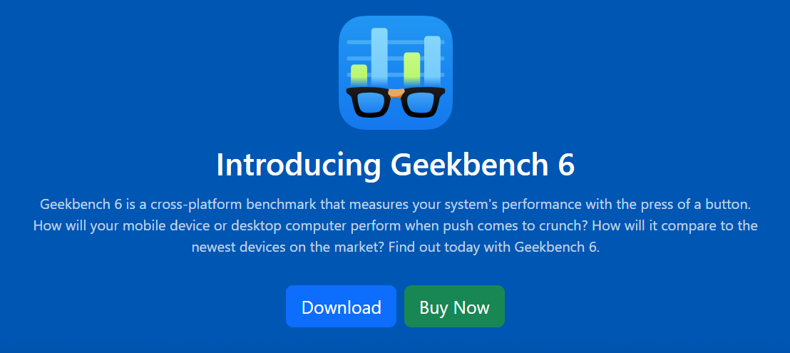 Geekbench 6 - Cross-Platform Benchmark