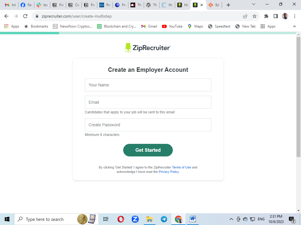 Create an Account