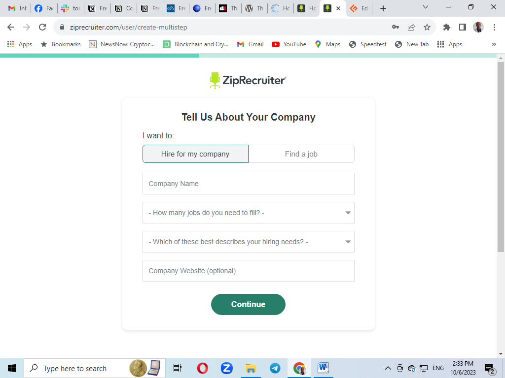 Provide Information About Your Company