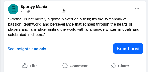 Facebook post