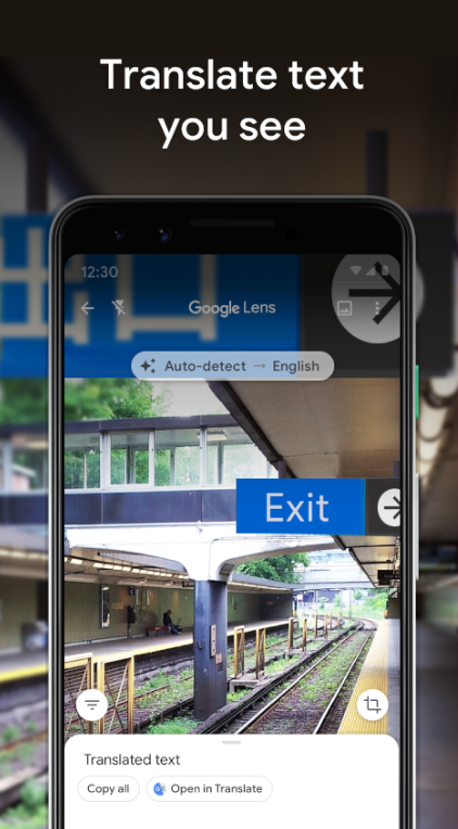 Text Translation on Google Lens
