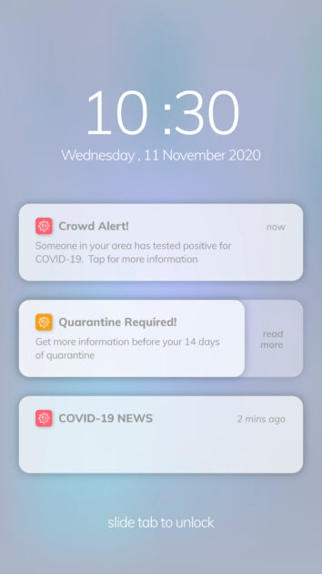 notification push basée sur la localisation