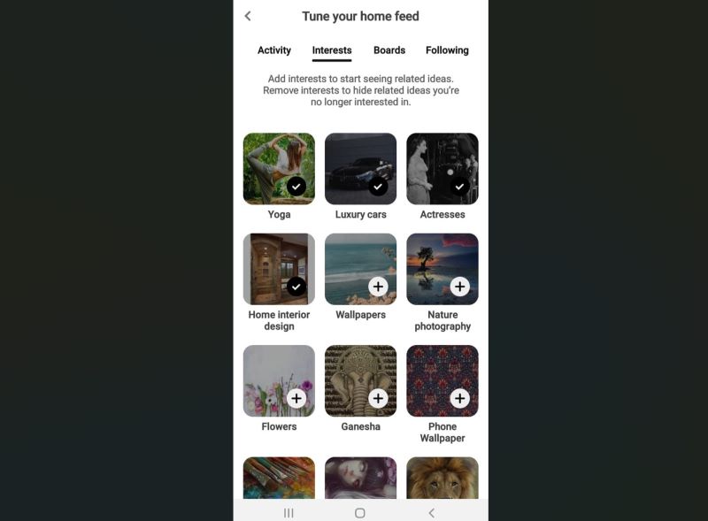 select-interests-on-pinterest-for-home-feed