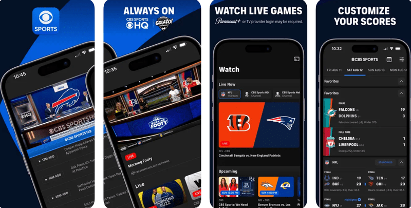  Live sports scores, news and more