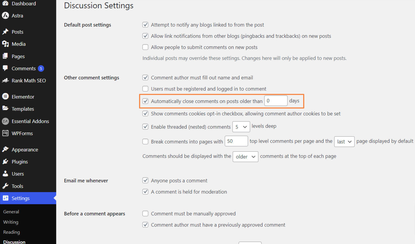 Close-Comments-on-All-pots-WIth-number