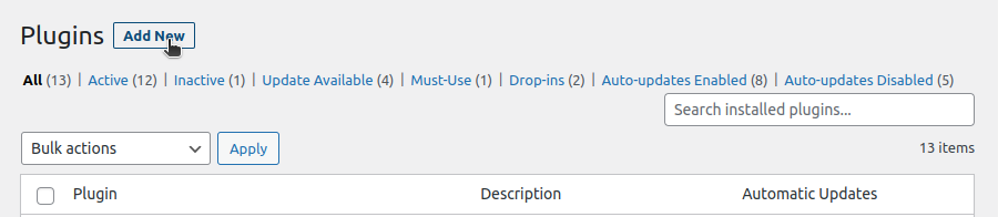 WordPress plugins
